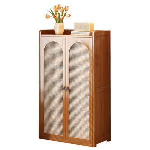 <span class=keywords><strong>Zapatero</strong></span> ajustable apilable de gran capacidad de madera maciza moderna, 5 estantes de pie, armario <span class=keywords><strong>estrecho</strong></span>, organizador de zapatos de <span class=keywords><strong>entrada</strong></span> - Product Image 5