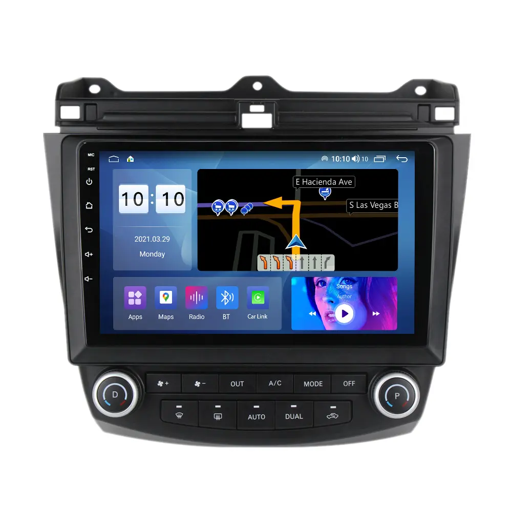 Mekede Android 2DIN sistema de Audio de coche para Honda Accord7 2003-2007 IPS GPS de Radio Video del coche reproductor de DVD
