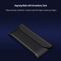 Étui de protection pour téléphone portable VERTU Meta/IVERTU en cuir, type portefeuille, avec design à barrettes