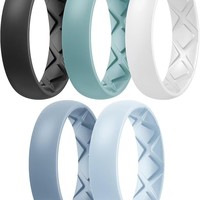 Bague en silicone unisexe ajustable, tendance, best-seller, avec texture intérieure ergonomique et design respirant, finition polie