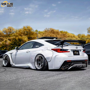 Kit de carrocería ancha Rocket Rabbit 2014-2018 para Lexus RC F, mejora de FRP, alerón delantero, faldones laterales, pasos de rueda, difusor trasero, piezas automotrices - Product Image 4