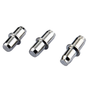 Hardware Nickel Plated Dowel Pins Plastic and Iron Bookshelf Pegs Cabinet <b>Bracket</b> Holders for Kitchen Furniture Closet Shelves - Product Image 3