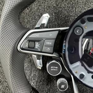 Volant Demi-Volant Alcantara Style R8 RS pour <span class=keywords><strong>Audi</strong></span> A3 A4 A5 A6 C7 B8.5 B6 B8 B9 RS3 8V RS4 RS5 RS6 RS7 SQ5 Q3 Q5 Q7 TTRS - Product Image 4