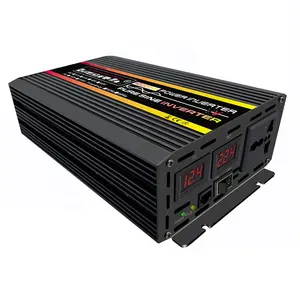 हाई पावर प्योर साइन वेव माइक्रो कार पावर इन्वर्टर डीसी 12v से एसी 220v 3000W 4000W माइक्रो ऑफ-ग्रिड सोलर इन्वर्टर वाहन कनवर्टर