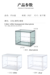 Hot bán <span class=keywords><strong>New</strong></span> arrivals nhựa đồ chơi hiển thị hộp lưu trữ rõ ràng Túi xách Organizer lưu trữ trong suốt container trường hợp - Product Image 3