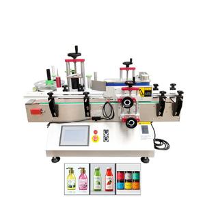 Applicateur automatique <span class=keywords><strong>d</strong></span>'<span class=keywords><strong>étiquettes</strong></span> <span class=keywords><strong>adhésives</strong></span> de bureau de Table étiqueteuse avec imprimante de code de date pour bocaux pour animaux de compagnie bouteille ronde - Product Image 1