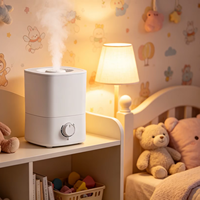 Nouveau Diffuseur d'Huiles Essentielles à Brume Froide et Humidificateur d'Air Ultrasonique à Remplissage par le Haut, Capacité 4L 4.5L, pour Aromathérapie, Bureau et Hôtel