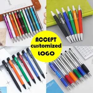 Promotional Pen Gift Personalized With Logo Print Ball Point Pen Advertising Cheapest Custom Plastic Metal Custom Ballpoint Pen