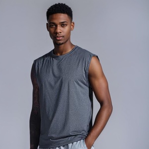 Muscle Fit Soft Cotton Fitness <b>Top</b> Gym Wear For Men Tank <b>Tops</b> - Product Image 3