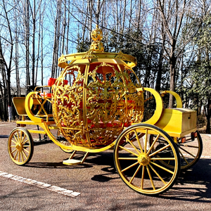Charrette de mariage électrique personnalisable à 4 roues, type Citrouille de Cendrillon, en promotion - Product Image 1