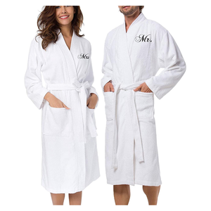 Accappatoio da Donna 100% Cotone Set Accappatoio Shangrila Yukata Giapponese Unisex Lussuoso Accappatoio Bianco <span class=keywords><strong>in</strong></span> Spugna per Hotel, Spiaggia e Spa - Product Image 5