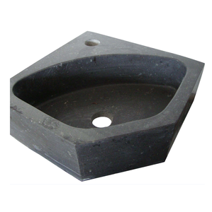 Lavabo de Granito Negro de Bajo Precio, Mini Lavabo de Tamaño Pequeño, Forma Triangular, Lavabo <span class=keywords><strong>Esquinero</strong></span> para Baño - Product Image 5