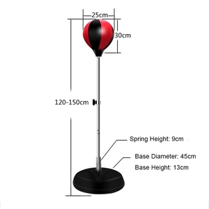 Balón <span class=keywords><strong>de</strong></span> <span class=keywords><strong>Boxeo</strong></span> <span class=keywords><strong>de</strong></span> Rebote Ajustable <span class=keywords><strong>de</strong></span> PVC Ligero con Pedestal para Entrenamiento en Casa, Gimnasio, Ejercicio y Fitness - Product Image 2