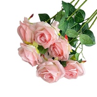 Roses artificielles bleu glace pour la décoration du salon, fleurs pour la Saint-Valentin, décorations de salle de mariage, fabricant
