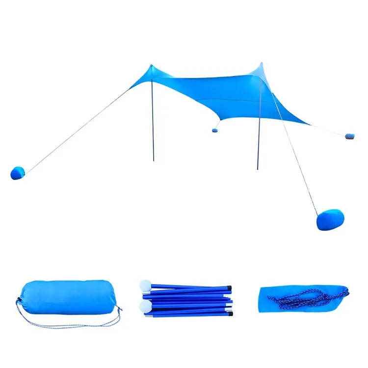 Einfache Einrichtung Sonnenschutz für 4-8 Personen Pop Up Beach Sonnenblende-Campingzelt