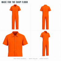Combinaison de travail personnalisée pour homme à manches courtes, combinaison une pièce, uniforme de mécanicien d'usine, poche poitrine, vêtements de travail industriels, logo OEM