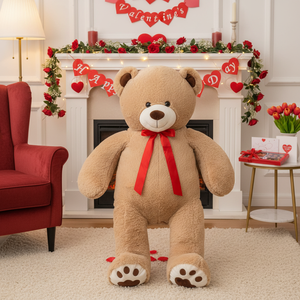 55 \ "oso pardo con lazo 2PCS/CS para decoraciones del día de San Valentín - Product Image 2