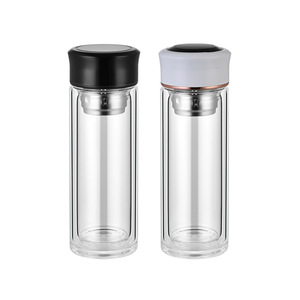 Double Wall Glass Cup High Borosilicate Insulated With Temperature Display For Business Gifts And Car Use - Product Image 3