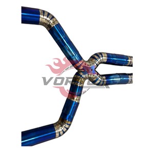 Tubo de escape Vortex Racing Burnt Blue Titanium Tuning para BMW M8, piezas de mejora de sonido. - Product Image 6