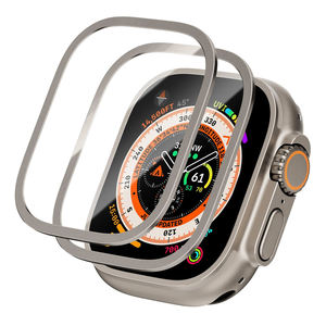 RYB <span class=keywords><strong>nouvelle</strong></span> <span class=keywords><strong>lunette</strong></span> de montre à cadre en aluminium pour <span class=keywords><strong>Apple</strong></span> Watch Ultra/Ultra 2 boîtier en métal 49mm protecteur d'écran en verre trempé - Product Image 3
