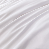 Parure de lit de luxe pour hôtel, taille Queen King, housse de couette blanche, drap-housse, 300 fils/cm², 4 pièces, moderne