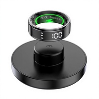 SHR Ring Smart Fitness Tracker Ring mit Bildschirm - Schlankes Design, Fortschrittliche Gesundheitsüberwachung
