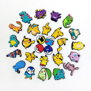 Venta caliente zapato zuecos encantos dibujos animados Anime <span class=keywords><strong>Pika</strong></span> Poke Mon Charmander Gengar Psyduck decoración de PVC duradera para zapatos accesorios DIY - Product Image 2