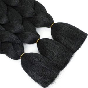 Vente en Gros <span class=keywords><strong>Tresses</strong></span> Jumbo Synthétiques Ultra Douces Pré-Étirées de 208 cm, 165g, Style Trame Simple, Cheveux Lisses Africains - Product Image 2