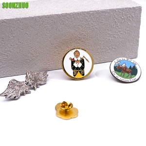 Épingles de revers en métal personnalisées en émail dur et argent antique, fabrication OEM ODM directe d'usine, prix bas, vente en gros en vrac - Product Image 1