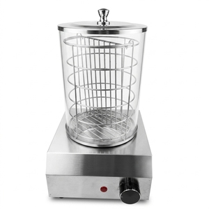 Single Hot Dog <b>Steamer</b> Stainless Steel 201 Food Steaming Machine Adjustable Temperature for Restaurant Hotel - Product Image 1