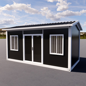 Casa Container Prefabbricata Modulare, Mini Casa in Acciaio con Tetto a Falda e Veranda Coperta <span class=keywords><strong>per</strong></span> Vivere All'Aperto - Product Image 3