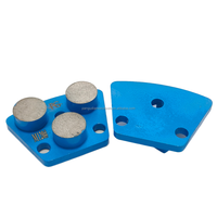 Disque de ponçage diamanté métallique à trois segments PG OEM Medium Bond, longueur de lame 12 mm, pour ponceuse à béton ASL