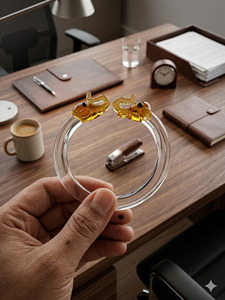 Artano Art Glass Statue Sculpture Farthome Decoration Colored Glaze Handmade Blown Glass Animal Theme Europe Folk Art MJ - Product Image 3