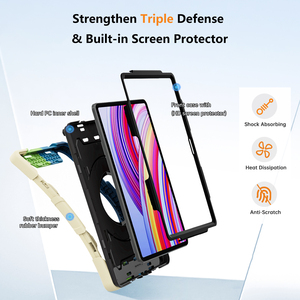เคสแท็บเล็ตแบบเต็มตัว ป้องกันแรงกระแทก สำหรับ Xiaomi Redmi Pad <span class=keywords><strong>Pro</strong></span> 12.1 นิ้ว  วัสดุไฮบริด แข็งแรง ทนทาน พร้อมขาตั้ง - Product Image 3