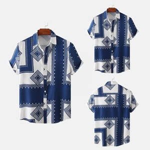 Chemises manches courtes pour hommes, grande taille, EBay Wish New <span class=keywords><strong>2023</strong></span> Offre Spéciale, plage décontractée, imprimé Floral, chemises pour hommes hawaïishirt - Product Image 3