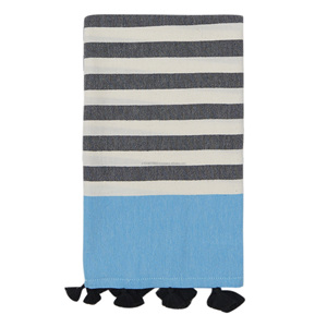 Venta al por mayor turco Hammam Toalla de playa 100% algodón Peshtamal pestemal Hamam pestemal Toallas Fouta PomPom Candy - Product Image 4