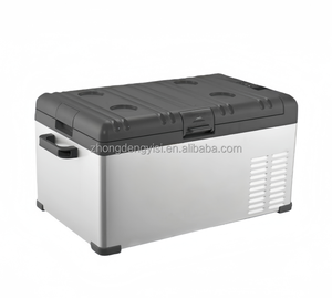 Small Refrigerator with Compressor Cooling System for <b>Home</b> and Car Use Portable <b>Ice</b> Making Cabinet Freezing <b>Machine</b> - Product Image 1