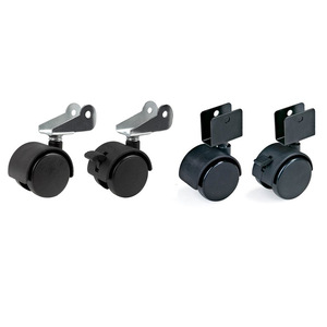 Ruedas para Cuna de Bebé de 1-2 Pulgadas, Ruedas de Poliuretano con Soporte de Placa, Accesorios para Muebles - Product Image 1