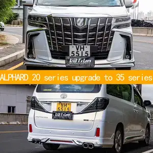 Factory Wholesale Front Rear Bumper Body Kit With 3 Eyes Lamp For Alphard 2008-2014 To 2020