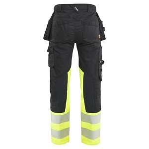 BLAKLADER - 703011499933D20 Pantalon haute visibilité femme stretch Noir/Jaune-EAN 7330509958483 HI-VIS WORKWEAR - Product Image 3