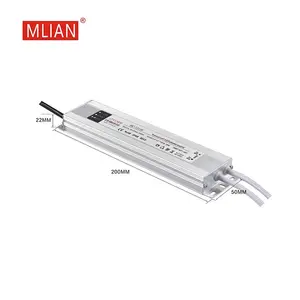 Tension constante AC DC Amp 1A 2A 5A 24W 36W 45W 60W 80W 100W 200W 300W 400W Smps LED Alimentation à découpage étanche 12V 24V