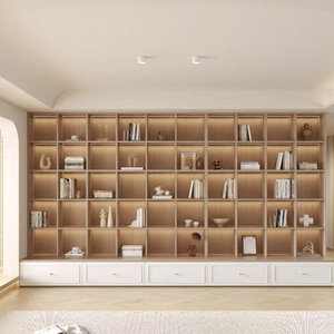 Casa di vendita calda mobili in legno legno moderna tavola libreria con porte e cassetti studio personalizzato scaffale - Product Image 1