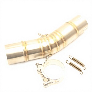 Tubo de escape para motocicleta Suzuki, sección media de 51 mm, tubo curvado de acero inoxidable para modificación Gsx250r Gw250 - Product Image 2