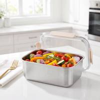 Moule à pain en acier inoxydable 304, résistant à la chaleur, ustensile de cuisson multifonctionnel pour four à convection et vapeur, idéal pour la cuisson des toasts et la fermentation
