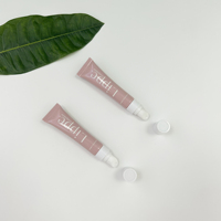 Tube de baume à lèvres personnalisé de 10ml 15ml 20ml Tube de crème contour des yeux en plastique emballage vide avec PP ou applicateur de tête en céramique