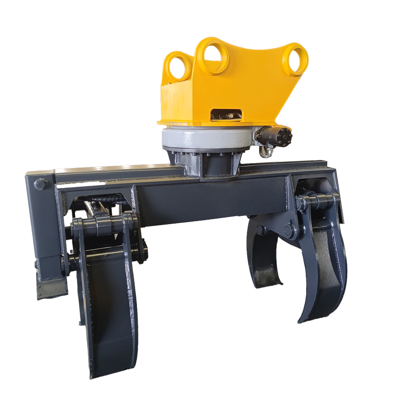 Factory Direct Electric Power Construction Pole Erection Suitable Crane Rotating Wooden Pipe Grab Engine Pump Grapples