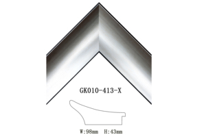 Hiệu Ứng Gỗ 9Cm Kích Thước Lớn Nghệ Thuật Nhựa Bóng Bạc Cong PS Bọt Khung Ảnh Hồ Sơ - Product Image 5