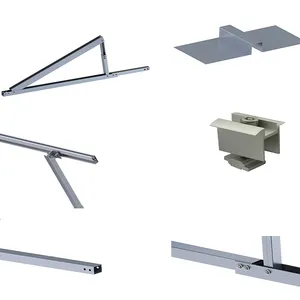 Yuens OEM Aluminium Custom Solar Panel Flat Triangle Roof Pv Mounting Support Brackets Structure Component