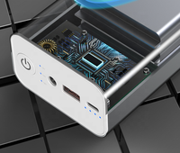 Batterie externe 30000mAh 65W PD QC3.0 avec charge solaire, station d'alimentation portable pour ordinateur portable