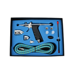 Pistola <span class=keywords><strong>de</strong></span> aerógrafo <span class=keywords><strong>de</strong></span> tres boquillas <span class=keywords><strong>para</strong></span> modelos pequeños, pintura artística y retoque <span class=keywords><strong>de</strong></span> pintura <span class=keywords><strong>de</strong></span> automóviles - Product Image 4